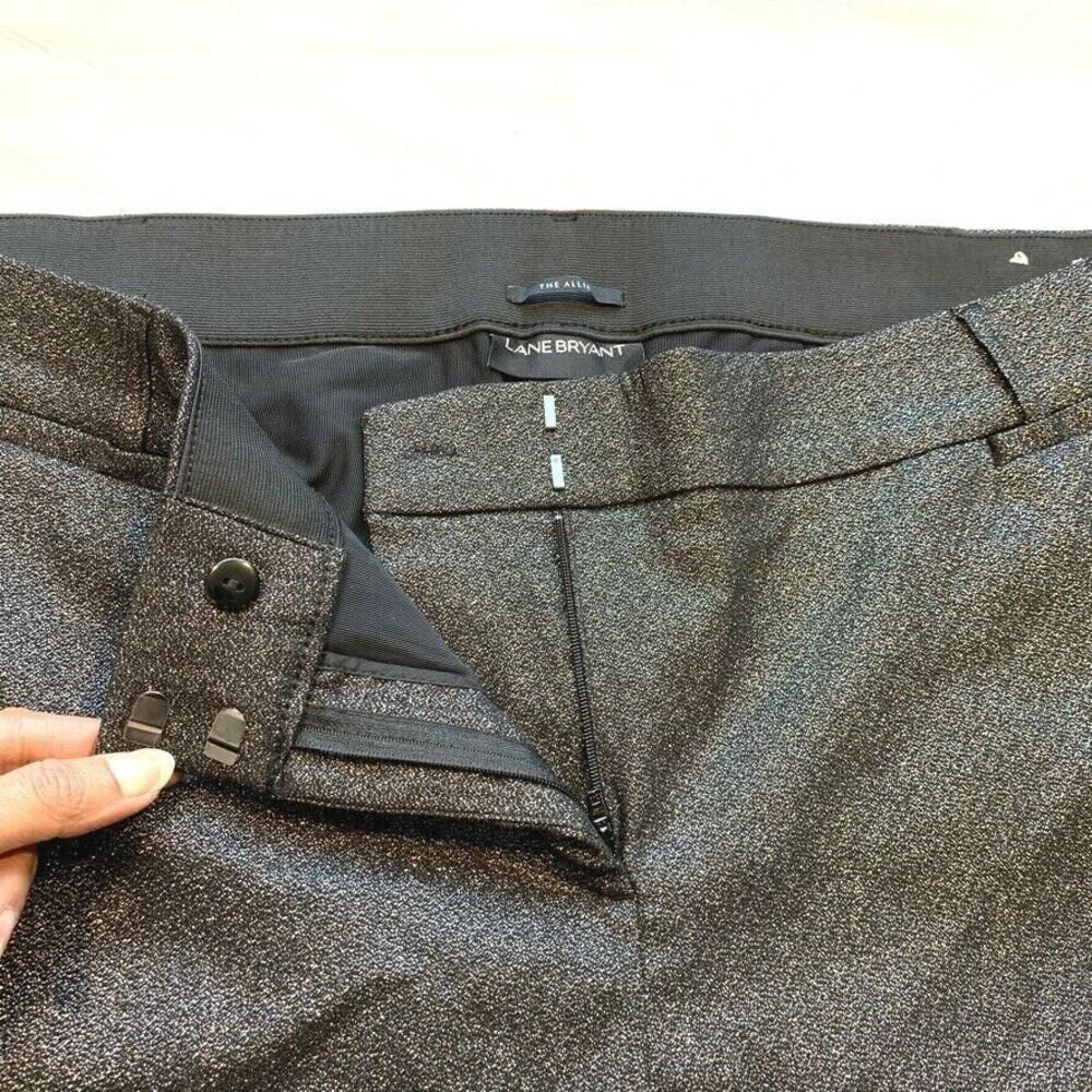 Lane Bryant Venezia The Allie Skinny Crop Jeans Stretch Sparkle Plus Size 24P - Picture 4 of 12
